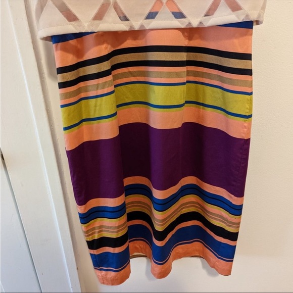 Anthropologie Weston Mixed-Media Striped Sheath Dress 0 NWOT - Picture 4 of 5
